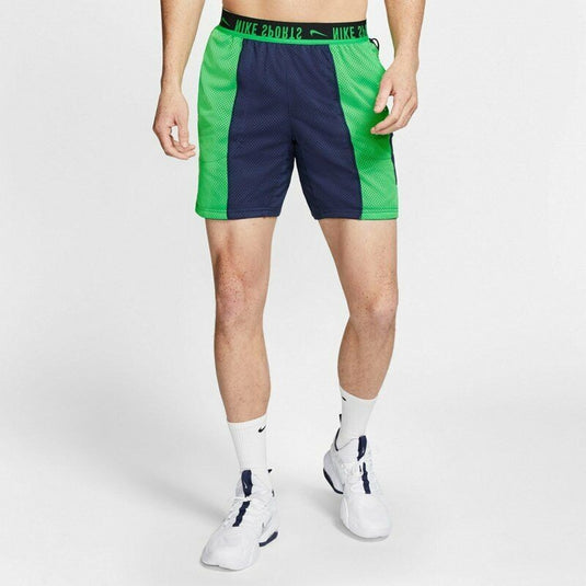 Translation missing: en.Nike Men's Project X Reversable Loose Fit Training Knit Shorts in Navy/Green-XL
