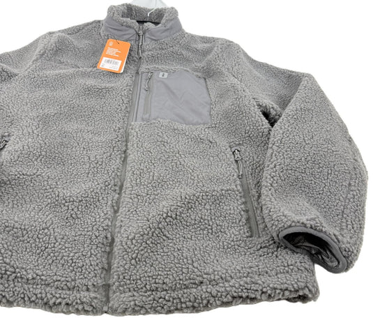 Translation missing: en.Bass Outdoor Men's Highline Trail Full-Zip Fleece Jacket Gargoyle Gray-2XL New