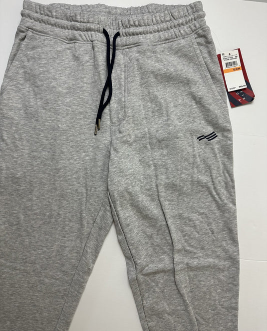 Translation missing: en.Perry Ellis America Men's Flag Embroidered Jogger Pants Stone Heather Gray-Small