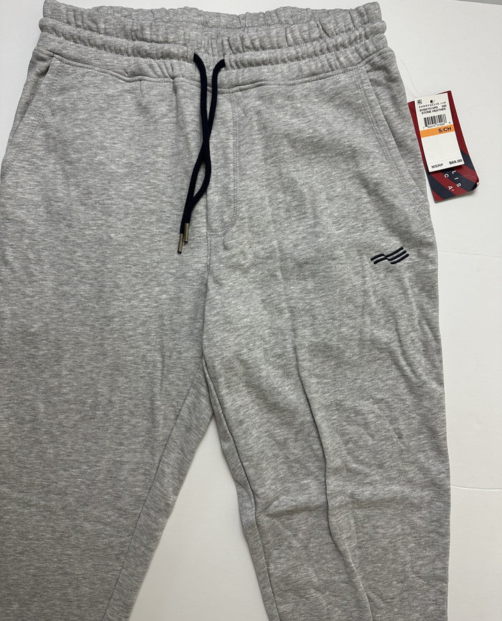 Translation missing: en.Perry Ellis America Men's Flag Embroidered Jogger Pants Stone Heather Gray-Small