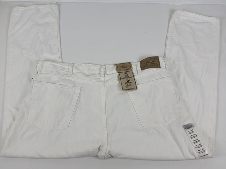 Translation missing: en.Polo Ralph Lauren Jeans Men's 40x32 Deckwash White Varick Slim Str Garment-Dyed
