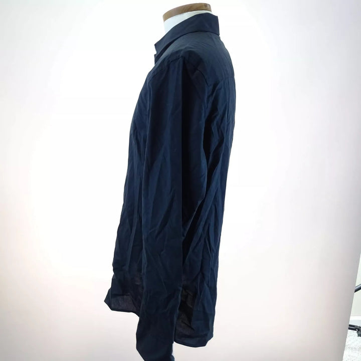 Translation missing: en.Alfani Men's Stretch Modern Solid Shirt Deep Black - Large