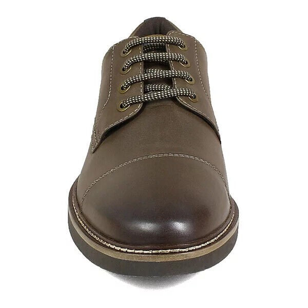 Translation missing: en.Nunn Bush Men's Ridgetop Cap-Toe Oxfords Men's Shoes in Brown-Size 7.5M