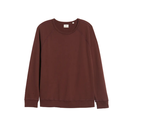 Translation missing: en.Adriano Goldschmied Sulfur Rich Carmine Siris Raglan Sweatshirt-Size XL