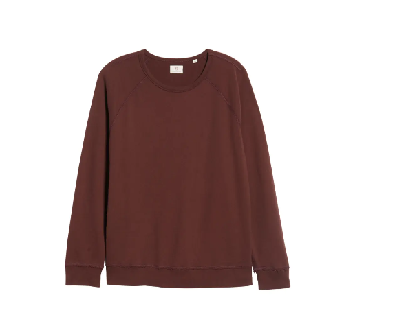 Translation missing: en.Adriano Goldschmied Sulfur Rich Carmine Siris Raglan Sweatshirt-Size XL