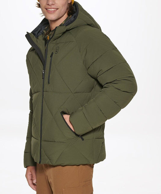 Translation missing: en.Bass Outdoor Men's Glacier Hiking Jacket in Forest Night Green-Size Medium