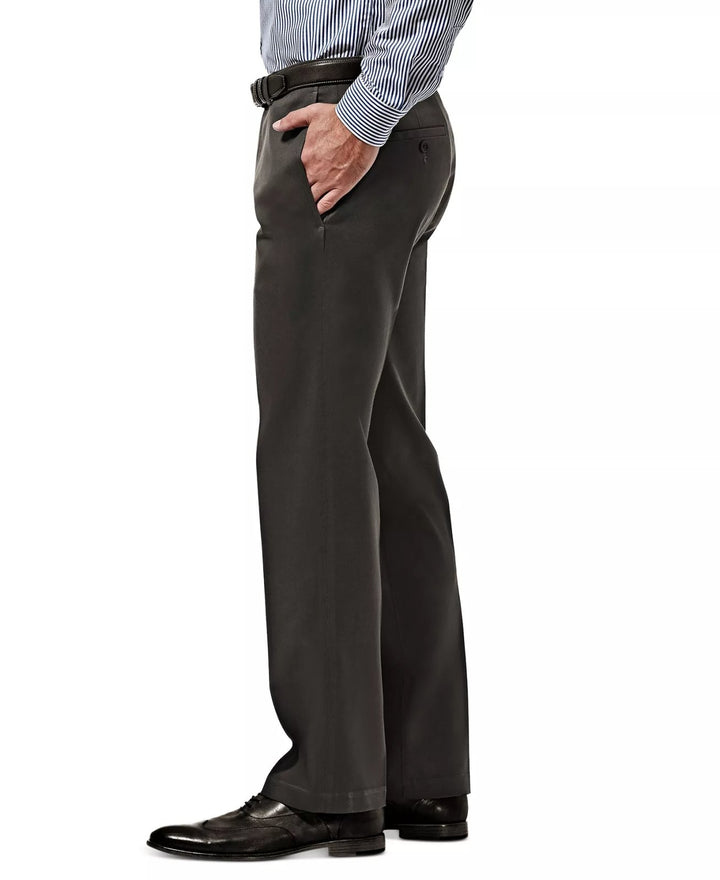 Translation missing: en.Haggar Men's Premium No Iron Khaki Straight-Fit Stretch Pants DK Grey-38x30