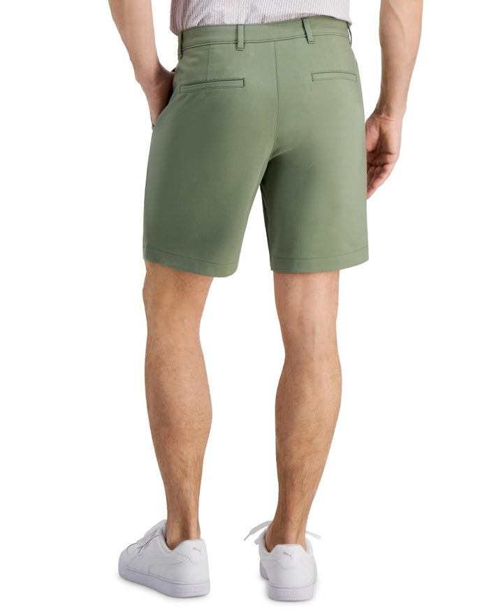 Translation missing: en.Alfani 8" Tech Shorts Men's Size 40W Sage Green Regular Fit Stretch Flat Front