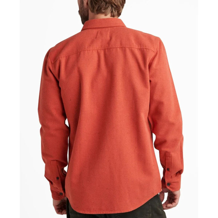 Translation missing: en.Junk Food Men's Gordy Flecked Long Sleeve Work Shirt in Siracha-Small
