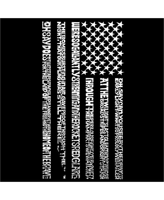 Translation missing: en.La Pop Art Men's Word Art Hoodie - Anthem in Dark Grey-XL