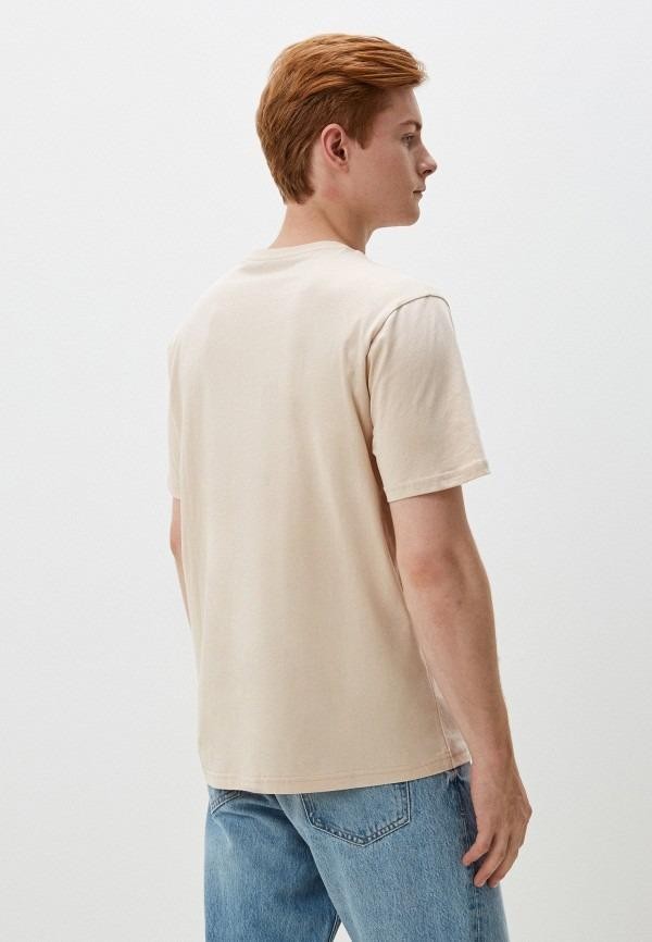 Translation missing: en.Ron Tomson Men's Modern Print Fitted Cali T-shirt - Stone-Small