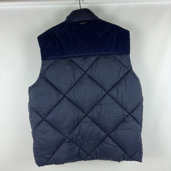 Translation missing: en.Michael Kors Men's Quilted Corduroy-Trim Vest - Midnight Blue-Small