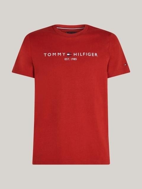 Translation missing: en.Tommy Hilfiger Men's Embroidered Logo Slim-Fit Crewneck T-Shirt - Primary Red-XL