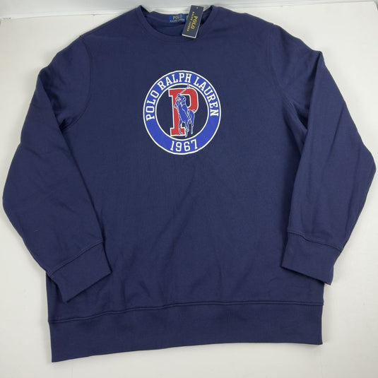 Translation missing: en.Polo Ralph Lauren Mens Big Pony RL 67 Circle Graphic Fleece Sweatshirt Navy-2XL