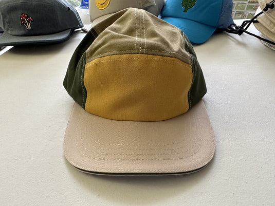 Translation missing: en.Sun + Stone Mens Colorblocked Panel Cap Green/Gold Multi-O/S