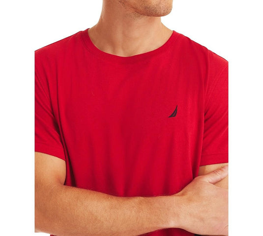 Translation missing: en.Nautica Men's Plaid Pajama Pants &amp; Solid Pajama T-Shirt Set - Nautica Red-XL