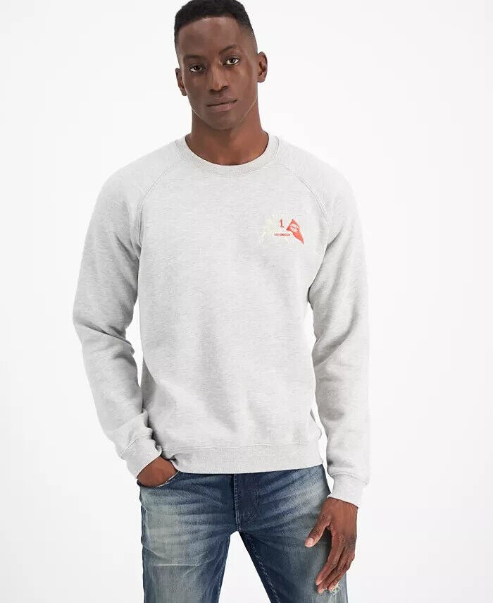 Translation missing: en.Heroes Motors Men's Embroidered Logo Sweatshirt in Heather Gray-Small