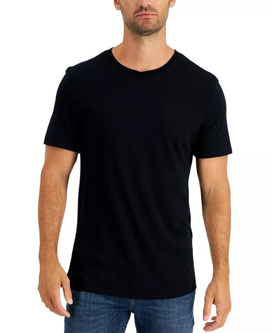 Translation missing: en.Club Room Men's Pajama Cotton-Modal T-Shirt in Black-Small