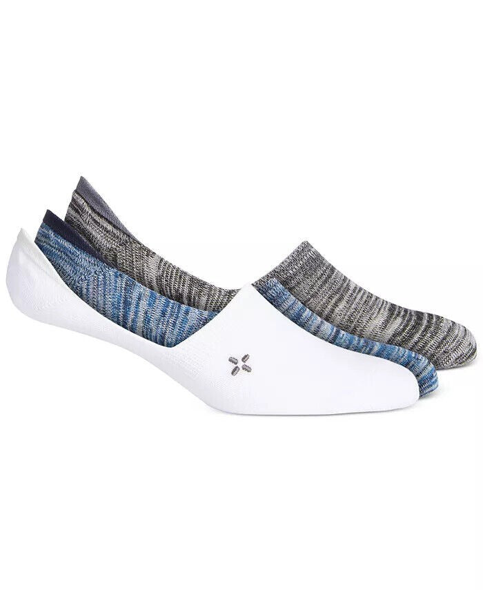 Translation missing: en.Sun + Stone Men's 3-Pk. No-Show Socks Blue Multi Size  7-12 Sock Size 10-13