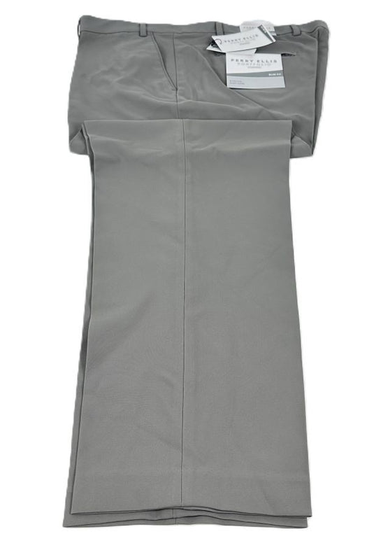 Translation missing: en.Perry Ellis Portfolio Essentials Men Slim-Fit Golf Pants - Smoke Pearl-40x30