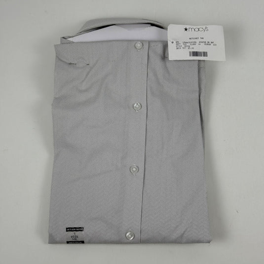 Translation missing: en.Calvin Klein Mens Steel Reg Fit Stretch Wrinkle Free Dress Shirt Grey-16.5 32/33