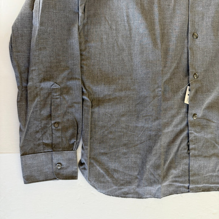 Translation missing: en.The Men's Store Chambray Classic Fit Button-Down Business Shirt Grey-2XL