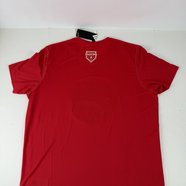 Translation missing: en.Adidas Peat Running Carrera Training Graphic Peachtree Logo T-Shirt Ruby Red-XL