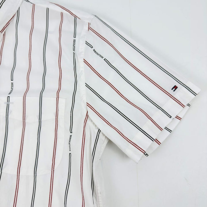 Translation missing: en.Tommy Hilfiger Button-Up Shirt Men's Size 2XL Double-Stripe Ancient White
