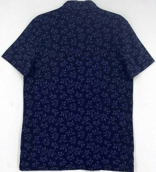 Translation missing: en.The Men's Store Premium Cotton Leaf-Print Jersey Classic Fit Polo Shirt-Small