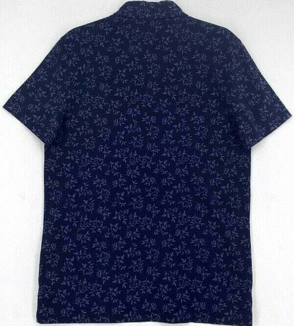 Translation missing: en.The Men's Store Premium Cotton Leaf-Print Jersey Classic Fit Polo Shirt-Small