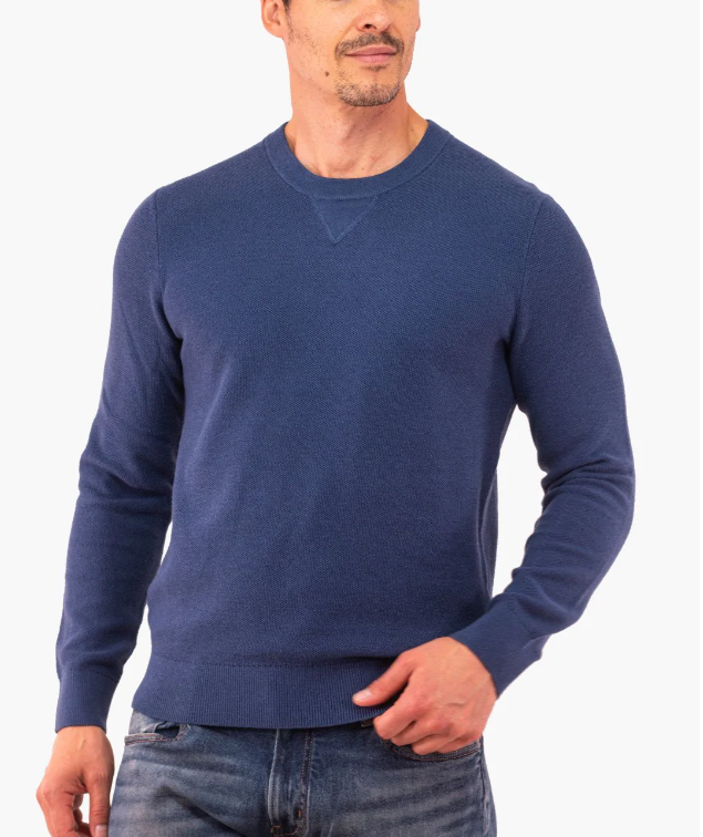 Translation missing: en.Michael Kors Men's Regular-Fit Solid Sweater in Denim Blue-Size XL