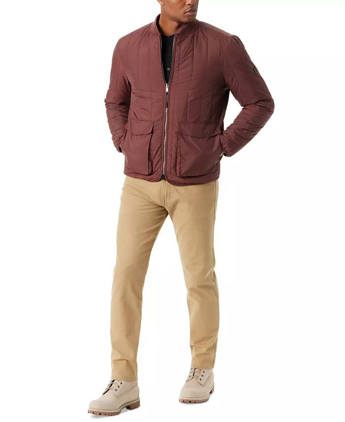 Translation missing: en.Bass Outdoor Reversible Jacket Mens Medium Rum Raisin Zip Front Liner Warm Tech