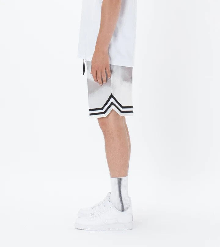 Translation missing: en.ZANEROBE Men's Organic Cotton Pique Basketball Short White Camo-Size 36