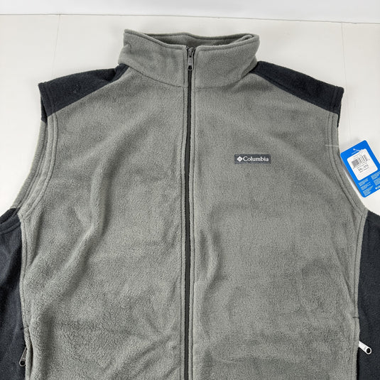 Translation missing: en.Columbia Men's Steens Mountain Fleece Vest - Grill Grey &amp; Black-Size 2XL