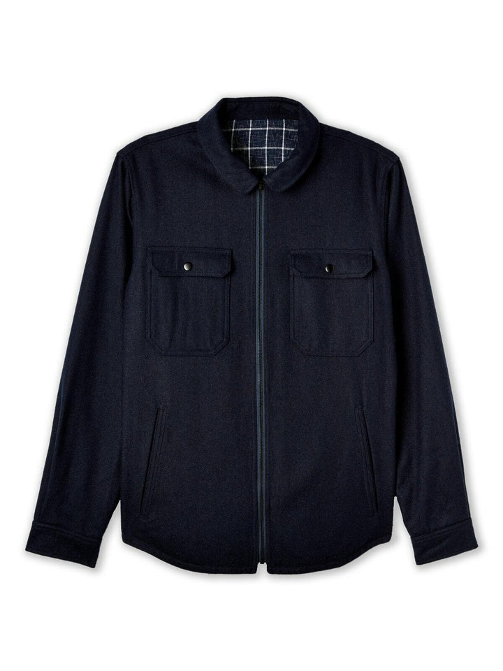 Translation missing: en.Banks Journal Jack Reversible Lumber Shirt Jacket Dirty Denim-Size Small