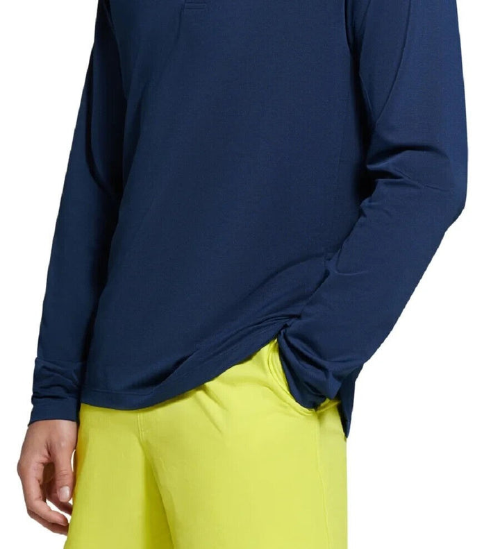 Translation missing: en.Bass Outdoor Men's L/S Hilltop Henley Shirt in Dress Blue-Small