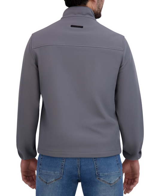 Translation missing: en.Hudson Men's Soft Shell Utility Jacket Size Large Gray Wind Resist Reg Fit