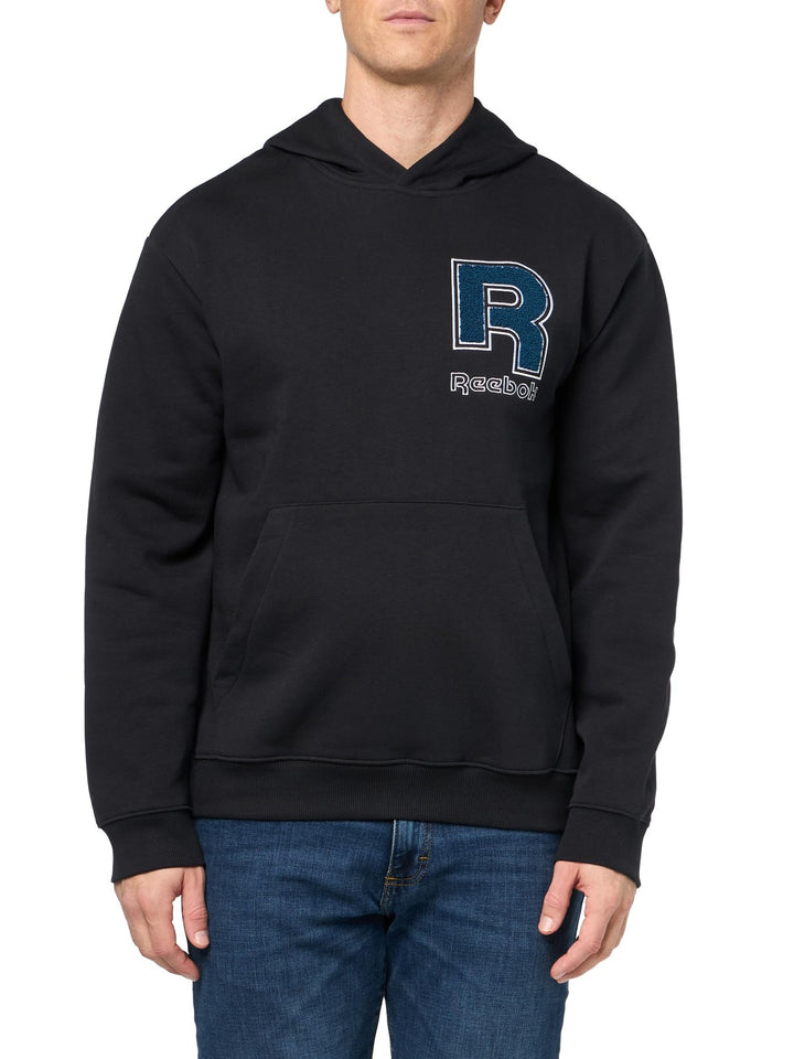 Translation missing: en.Reebok Men's Reg-Fit Identity Chenille Hoodie Sweatshirt, Black, Size Small