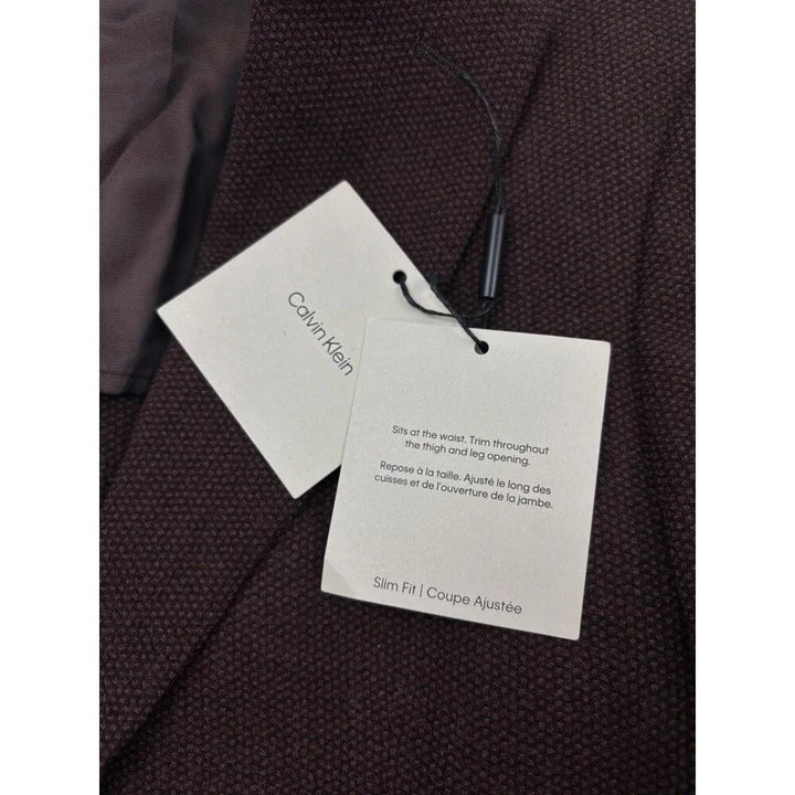Translation missing: en.Calvin Klein Men's Slim-Fit Wool Textured Sport Coat - Rust - 34S