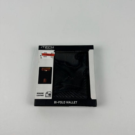 Translation missing: en.iTech Men's Bi-Fold Wallet &amp; Money Clip - Black 3" L x 1/4" W x 4" H