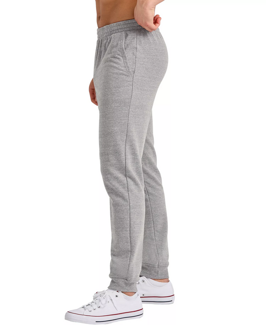 Translation missing: en.Hanes Men's Tri-Blend French Terry Jogger Pants Gray Concrete Heather Small