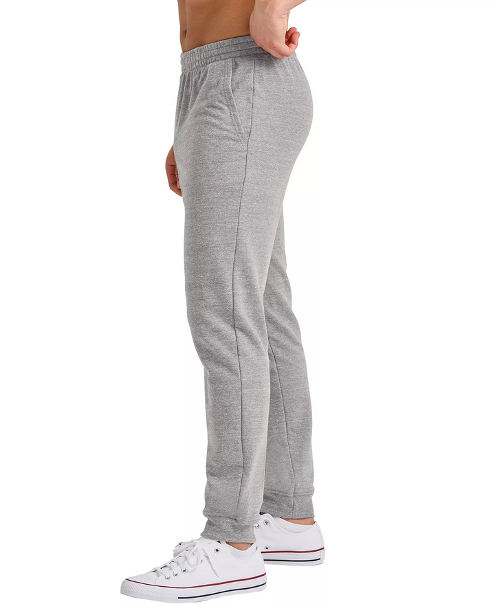 Translation missing: en.Hanes Men's Tri-Blend French Terry Jogger Pants Gray Concrete Heather Small