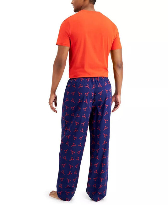 Translation missing: en.Club Room Men's Lot of 2 Sleep Tee-Shirts in Red and Blue-Size Small