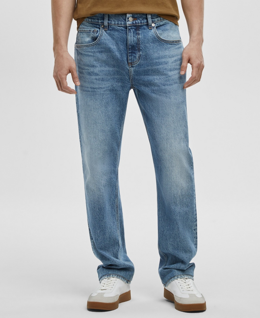 Translation missing: en.Mode of One Men's Jeans Woodhaven Blue 36x32 Straight-Fit Stretch Comfort