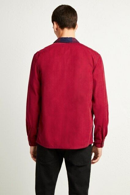 Translation missing: en.French Connection Arusha Flannel Check Shirt Tango Red-Size Medium