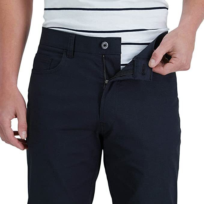 Translation missing: en.Kenneth Cole Reaction Men's Slim-Fit Techni-Cole Canvas Pants in Black-32x32
