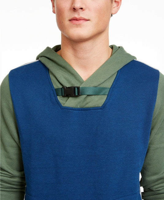 Translation missing: en.American Rag Men's Colorblocked Belted Hoodie Laurel Leaf 2XL