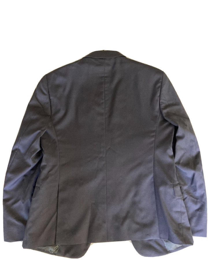 Translation missing: en.AX Armani Exchange Men's Modern-Fit Wool Pindot Blazer in Midnight Blue-42L