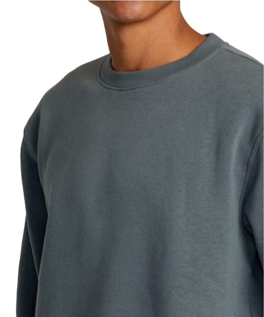 Translation missing: en.RVCA Mens Relaxed Fit Fleece Crewneck - Dayshift Crew Balsam Green, Large