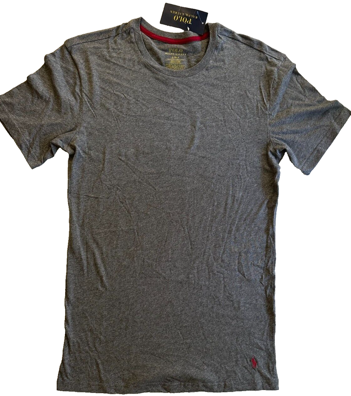 Translation missing: en.Polo Ralph Lauren Men's Cotton Crewneck Sleep Undershirt in Charcoal-Small